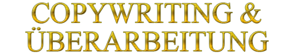 Copywriting und Textüberarbeitung